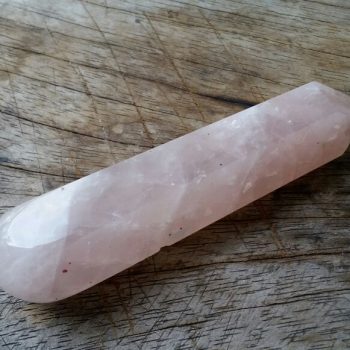 Rose quartz crystal